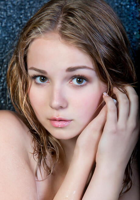 Hot ukrainian blonde youthful Jeff Milton in skirt exhibits small tits and spreads her legs outside